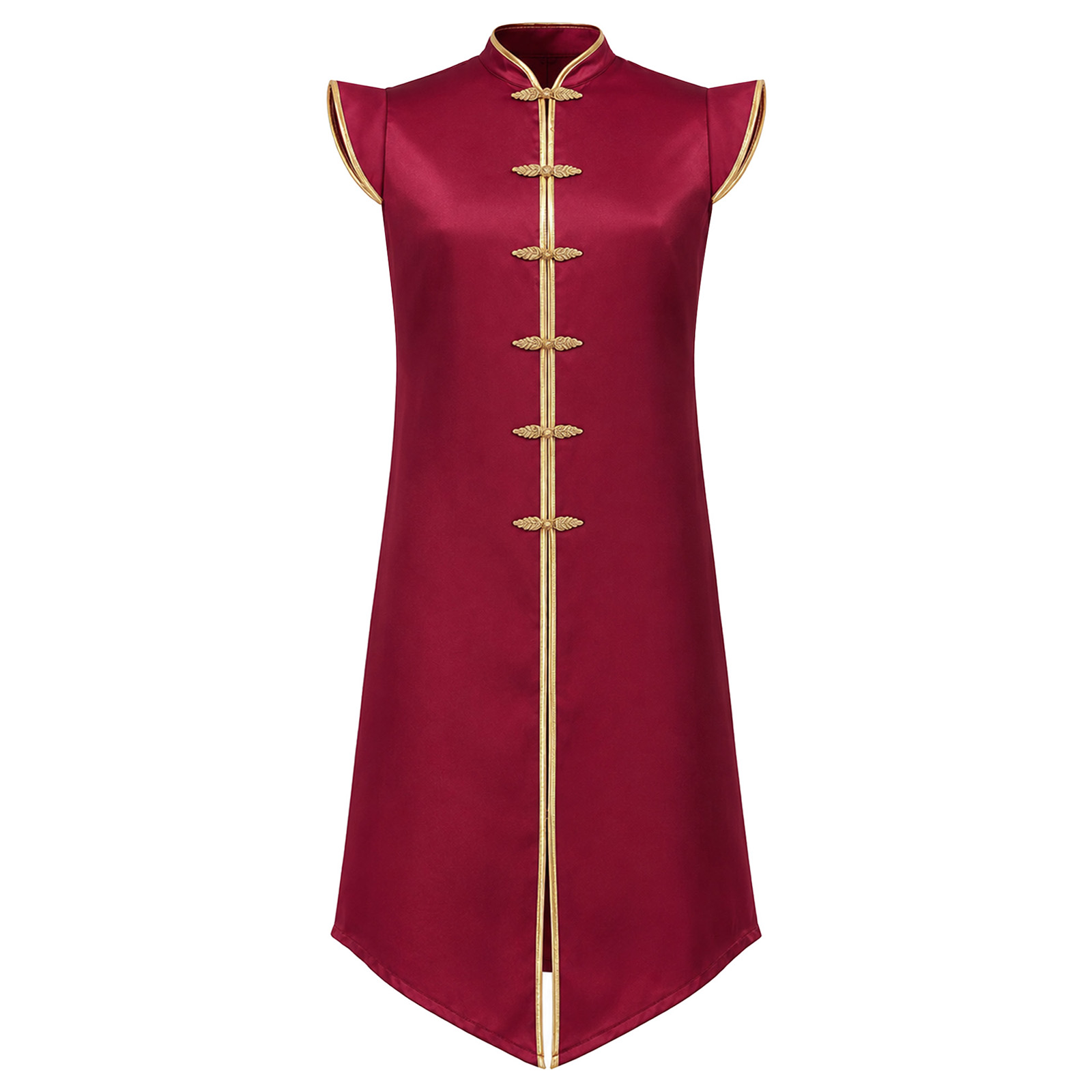 Men Medieval Long Vest Cap Sle - Jackets review and price