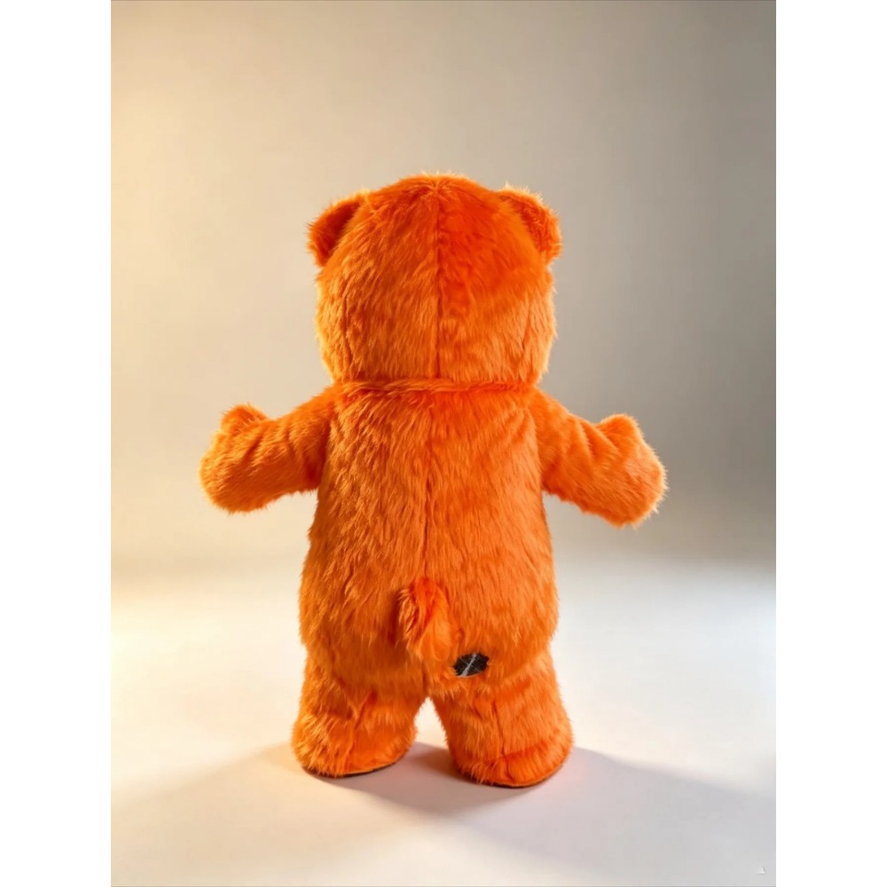 Inflatable Orange Bear Mascot  - Suits review and price