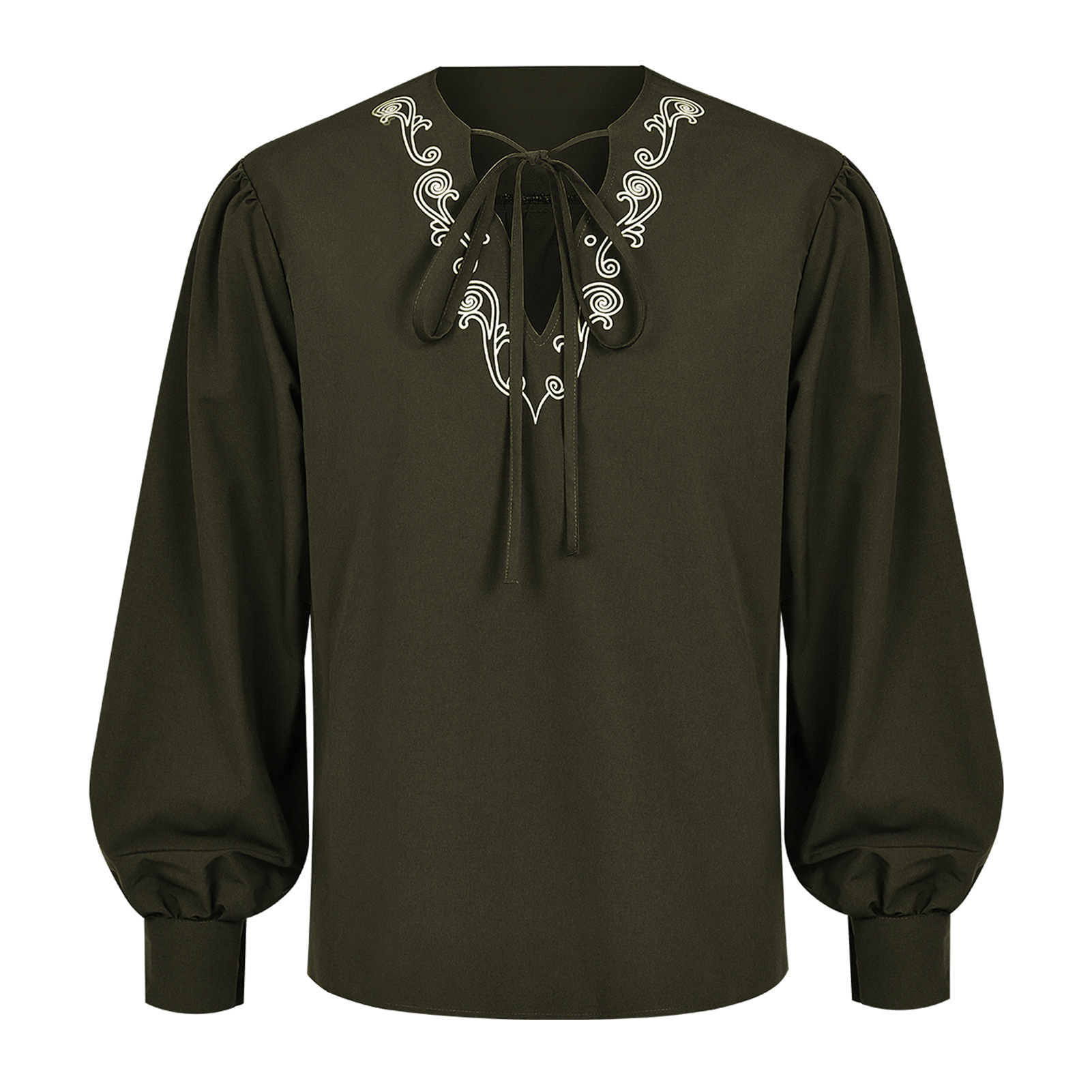 Renaissance Pirate Shirt Vikin - Medieval Gothic Lace Up Pirate Shirt review and price