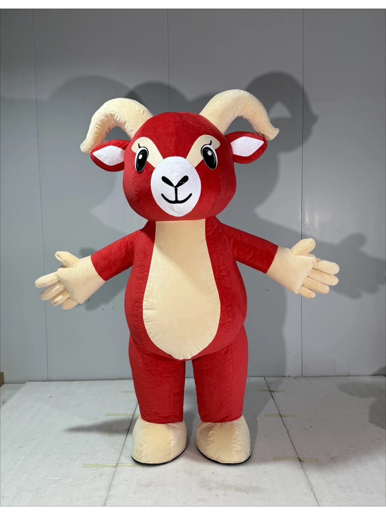 Inflatable Red Goat Mascot Cos - Suits review and price